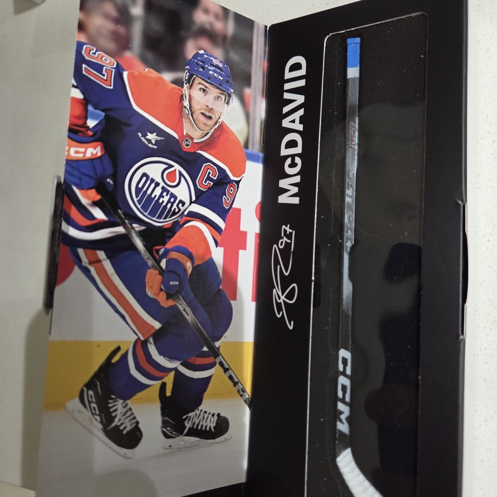 NHL Connor McDavid Edmonton Oilers Collectible Mini Star Stick 2025-2026